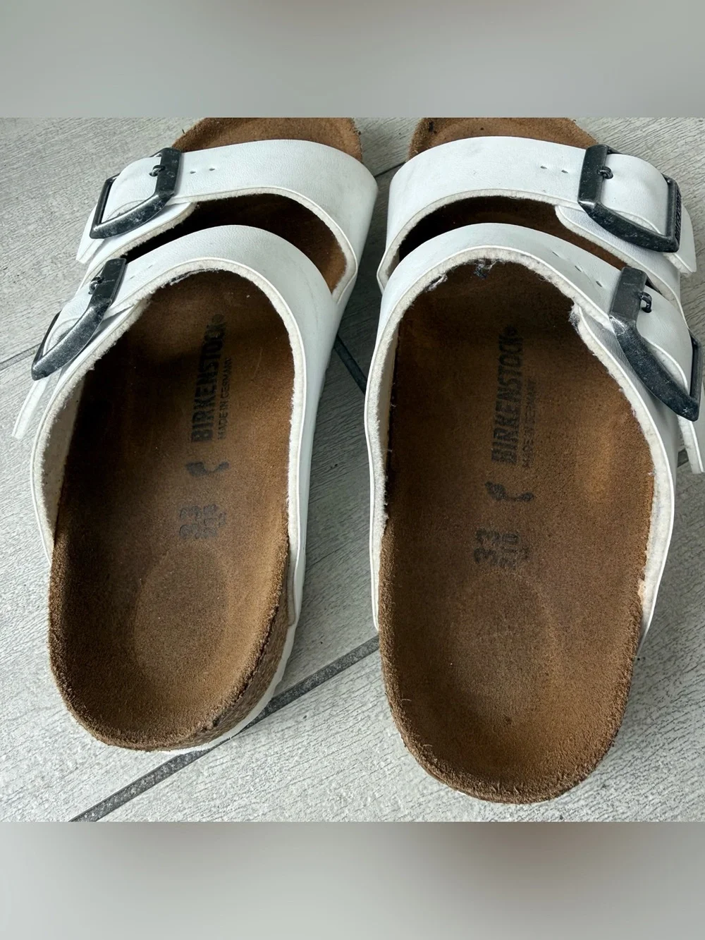 Birkenstock Kids Arizona white Birko-Flor